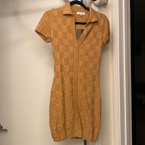 Emory Park yellow button down dress